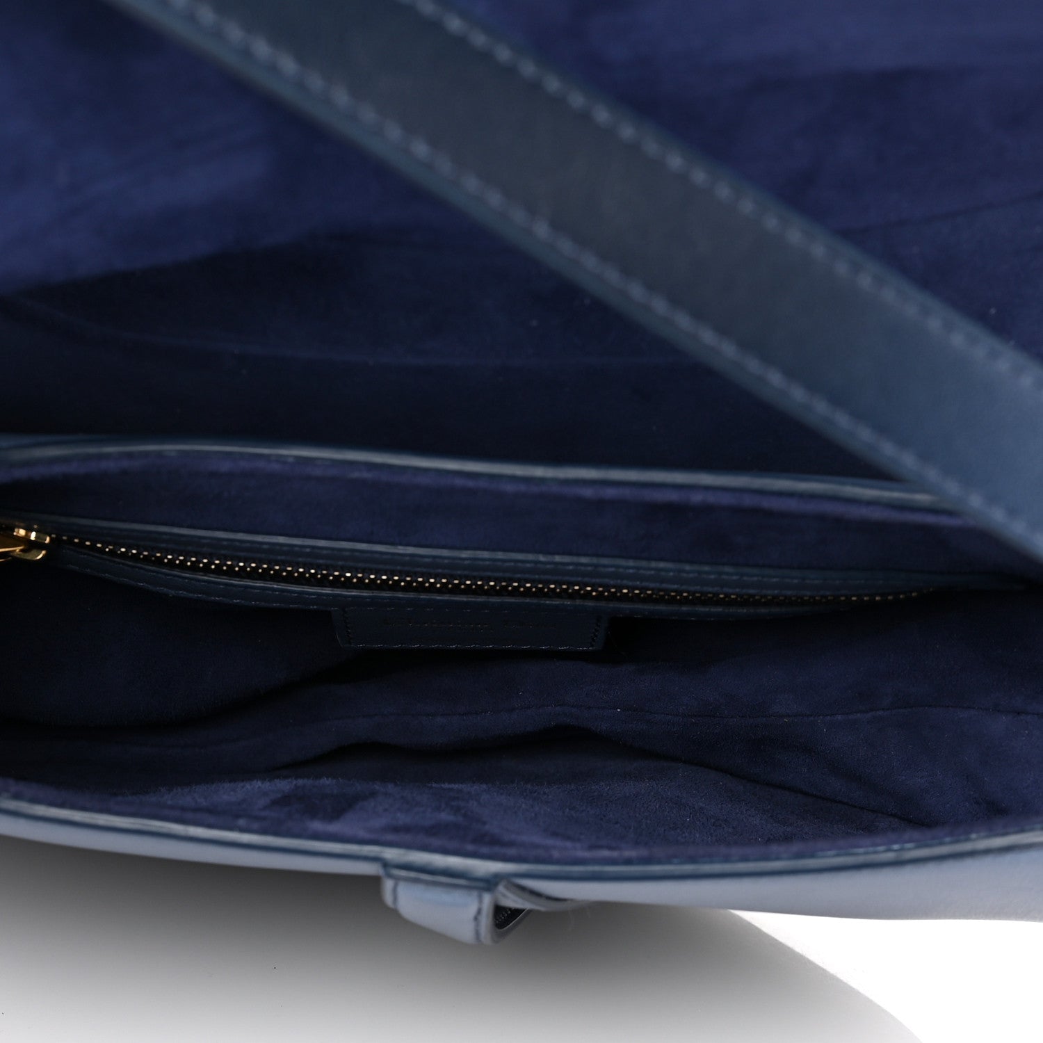 Christian Dior Calfskin Gradient Saddle Bag Indigo Blue 5 of 9