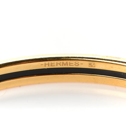 Hermes Enamel Printed Extra Narrow Plain Bracelet 70 Orange 5 of 5