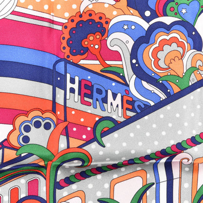 Hermes Silk Fabourg Rainbow Scarf 45 3 of 4