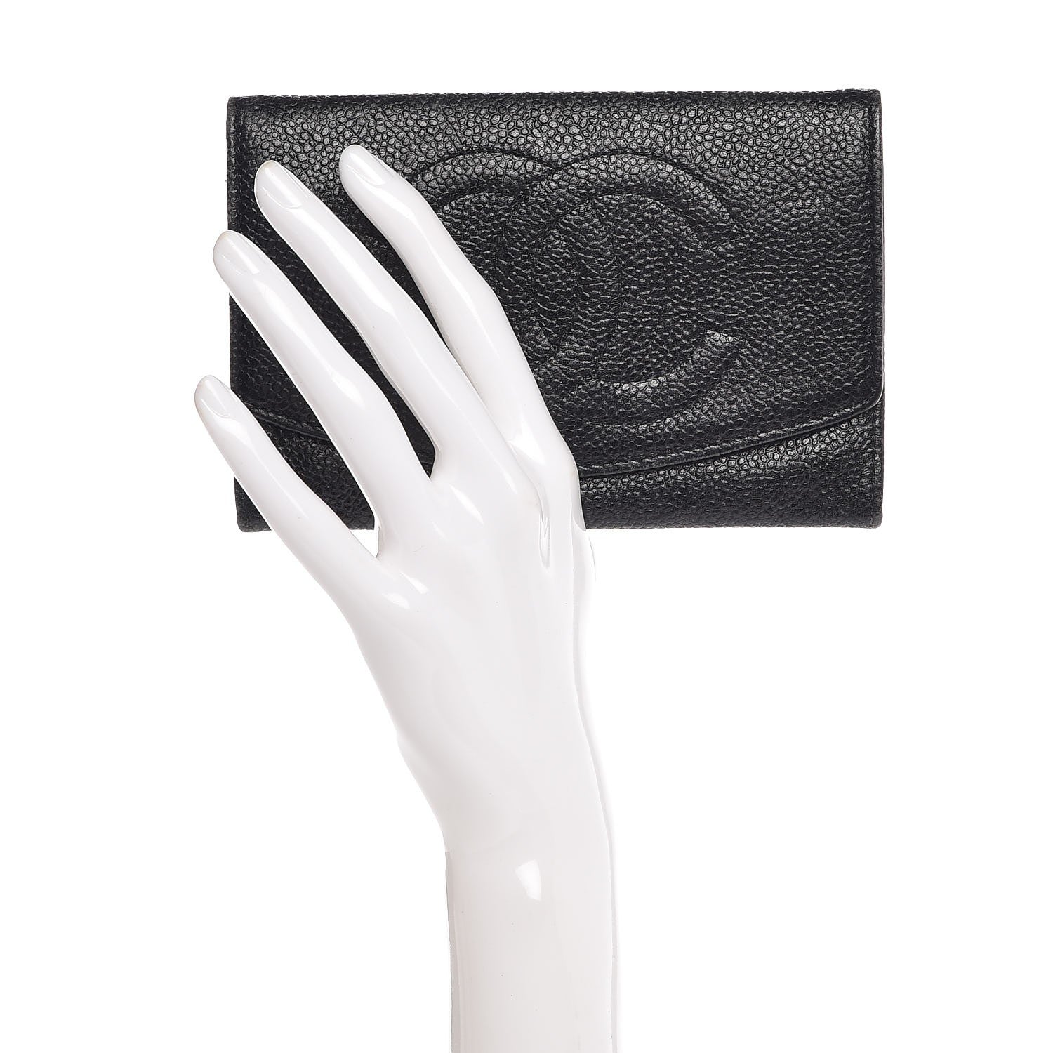 Chanel Caviar CC Timeless Flap Wallet Black 2 of 7
