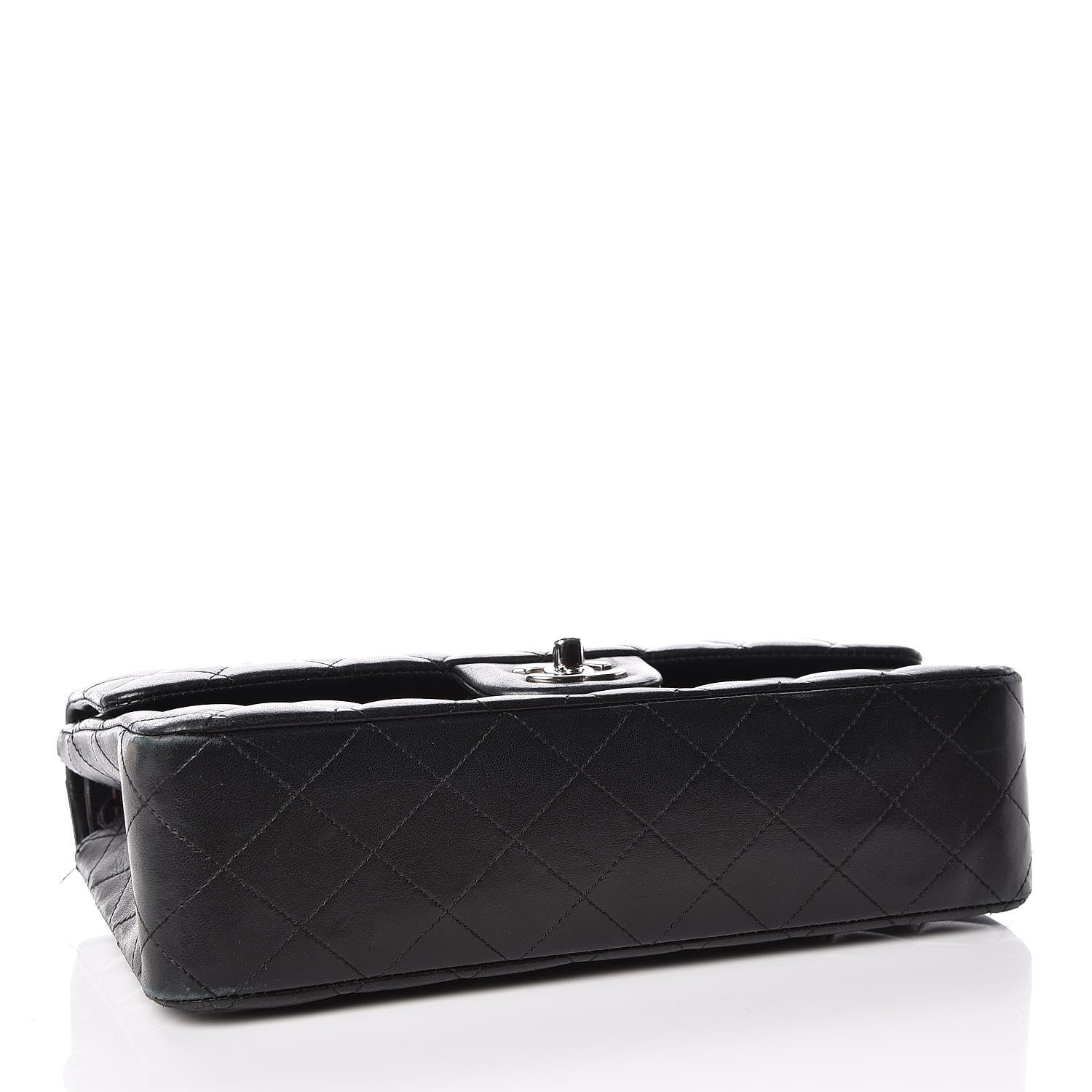Chanel Lambskin Quilted Medium Double Flap Bag Black 5 of 27