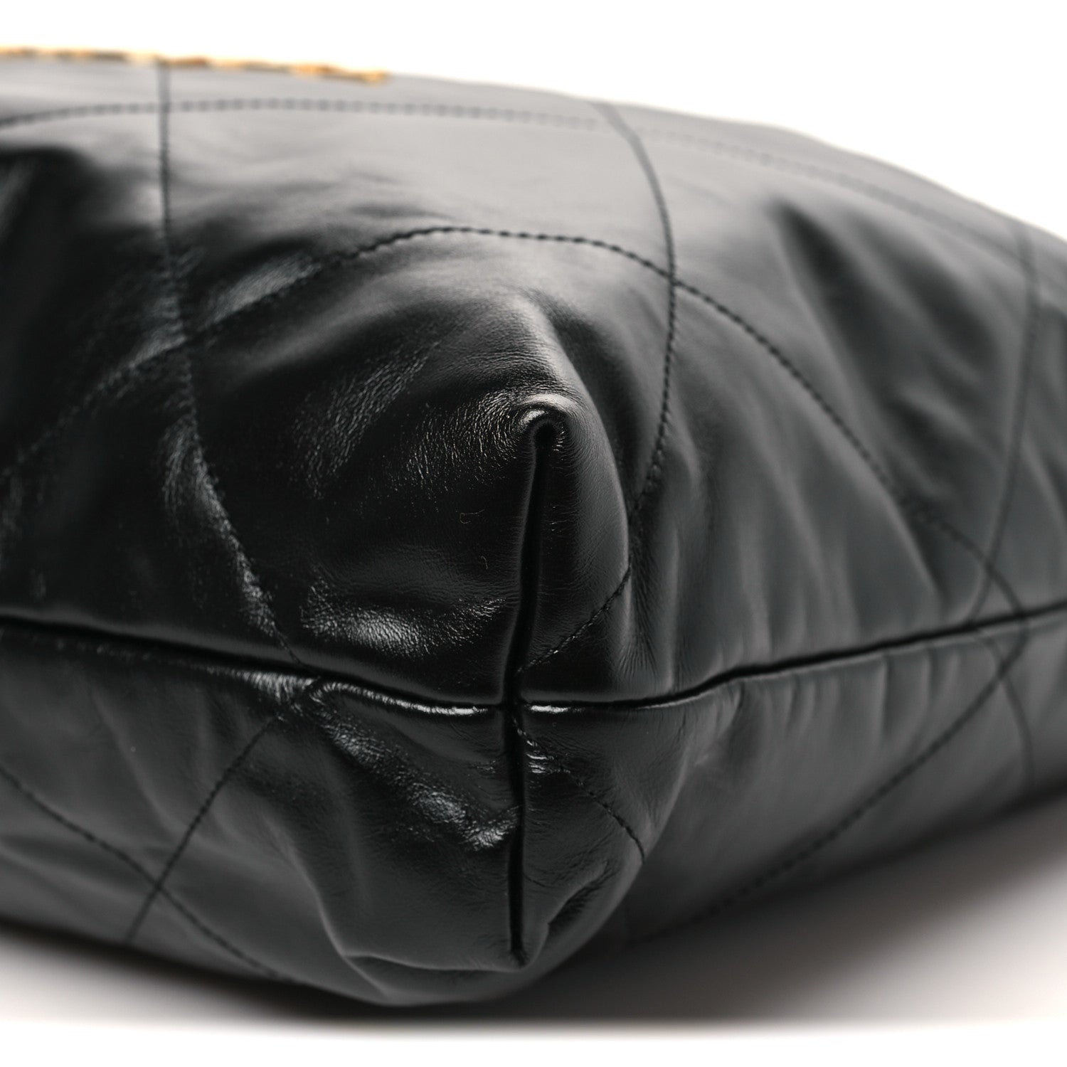 Chanel Shiny Calfskin Quilted Chanel 22 Black 11 of 12