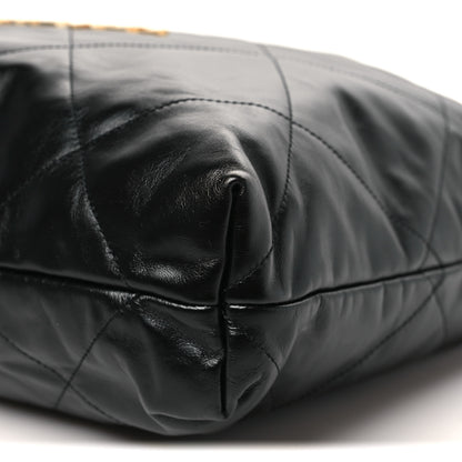 Chanel Shiny Calfskin Quilted Chanel 22 Black 11 of 12