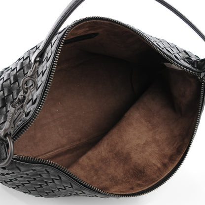 Bottega Veneta Nappa Intrecciato Small Shoulder Bag Black 9 of 9