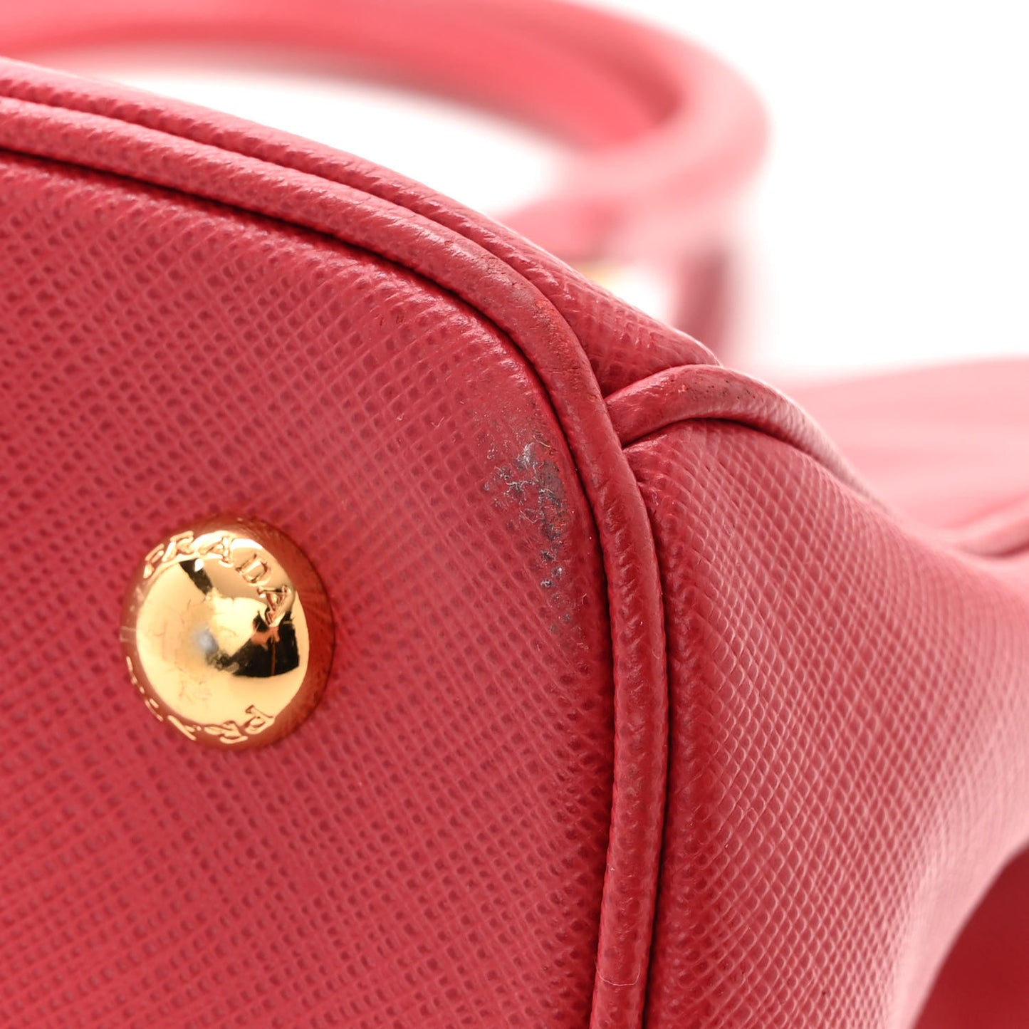 Saffiano Medium Galleria Double Zip Tote Fuoco