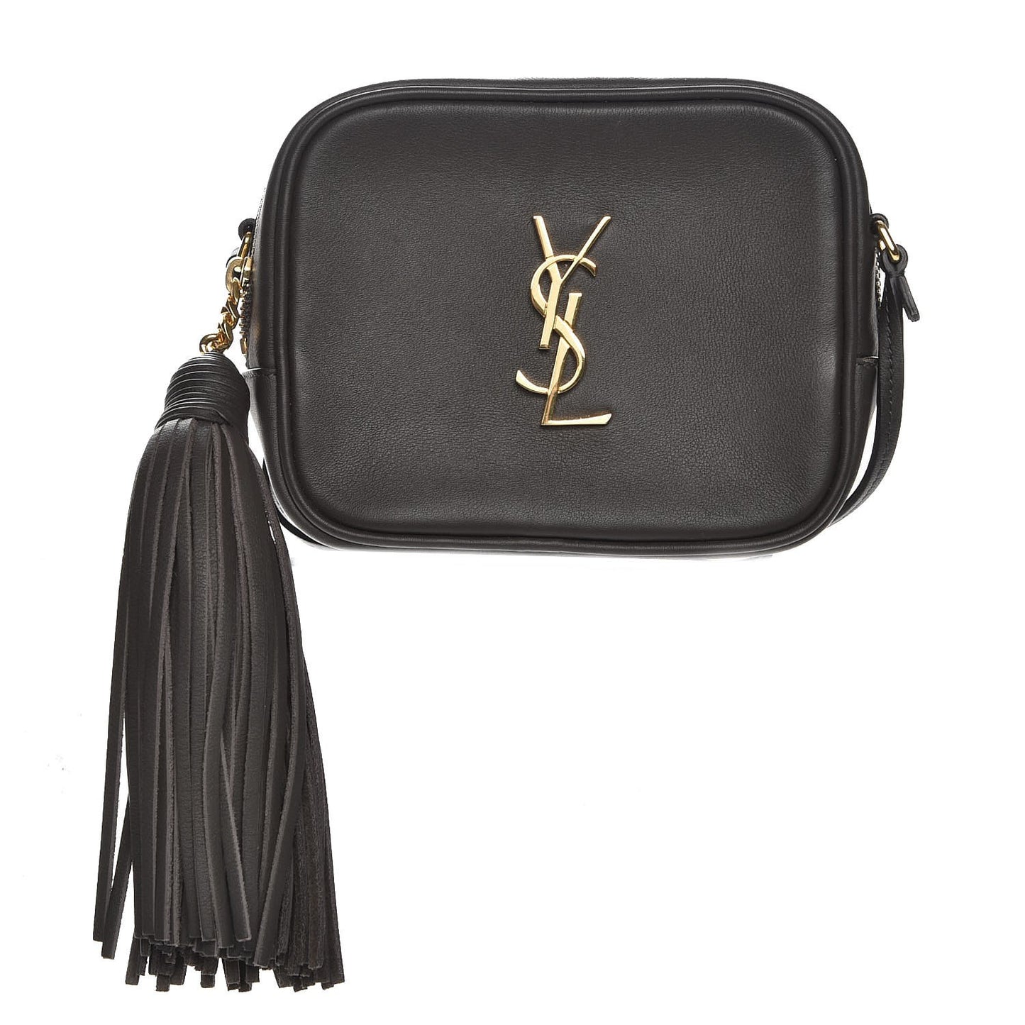 Calfskin Monogram Blogger Bag Dark Grey