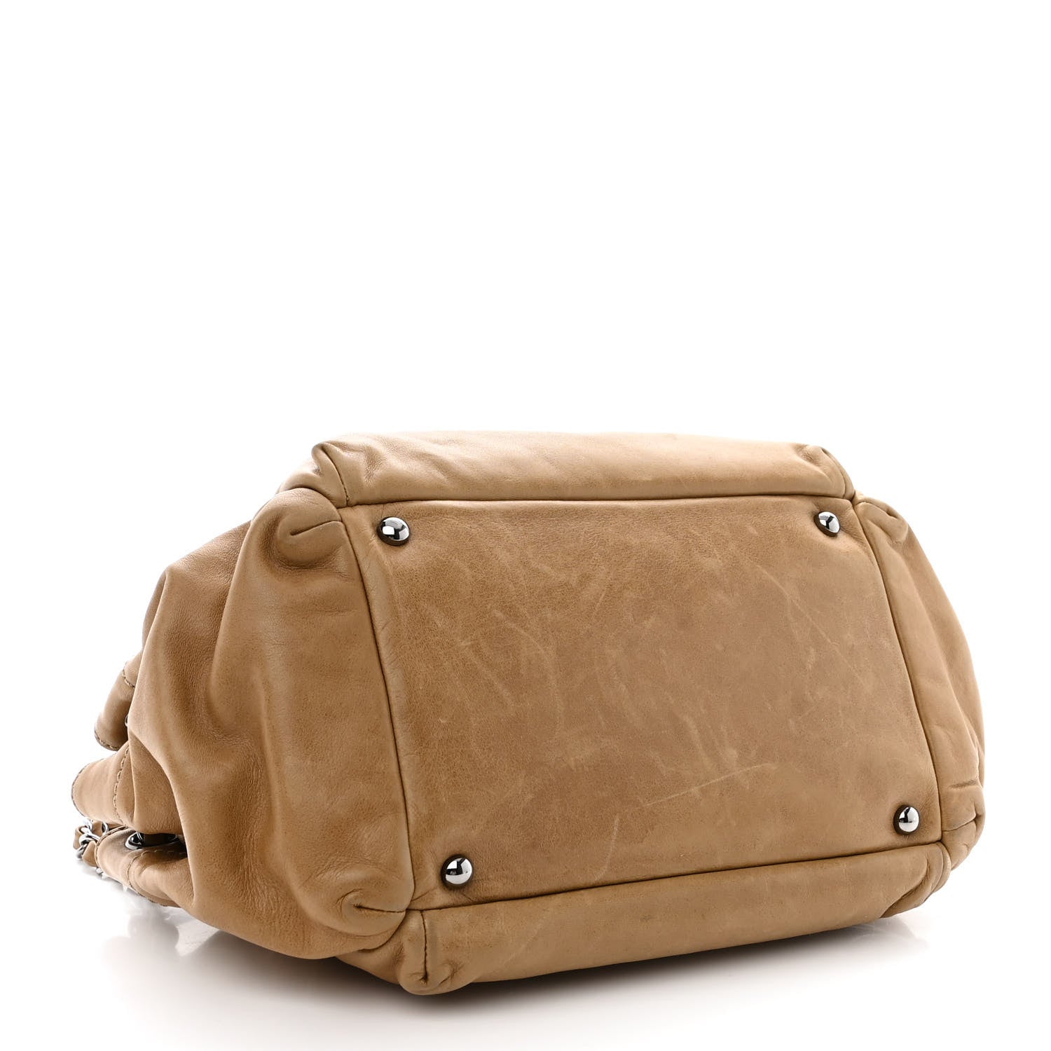 Chanel Lambskin Lax Accordion Flap Brown 4 of 15