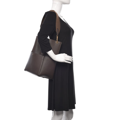 Celine Soft Grained Calfskin Sangle Bucket Bag Ecorce 2 of 7