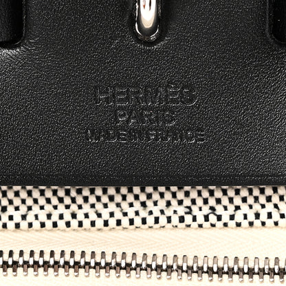 Hermes Vache Hunter Toile H Pegase Pop Herbag Zip Retourne 39 MM Bleu Indigo Ecru Black 7 of 12