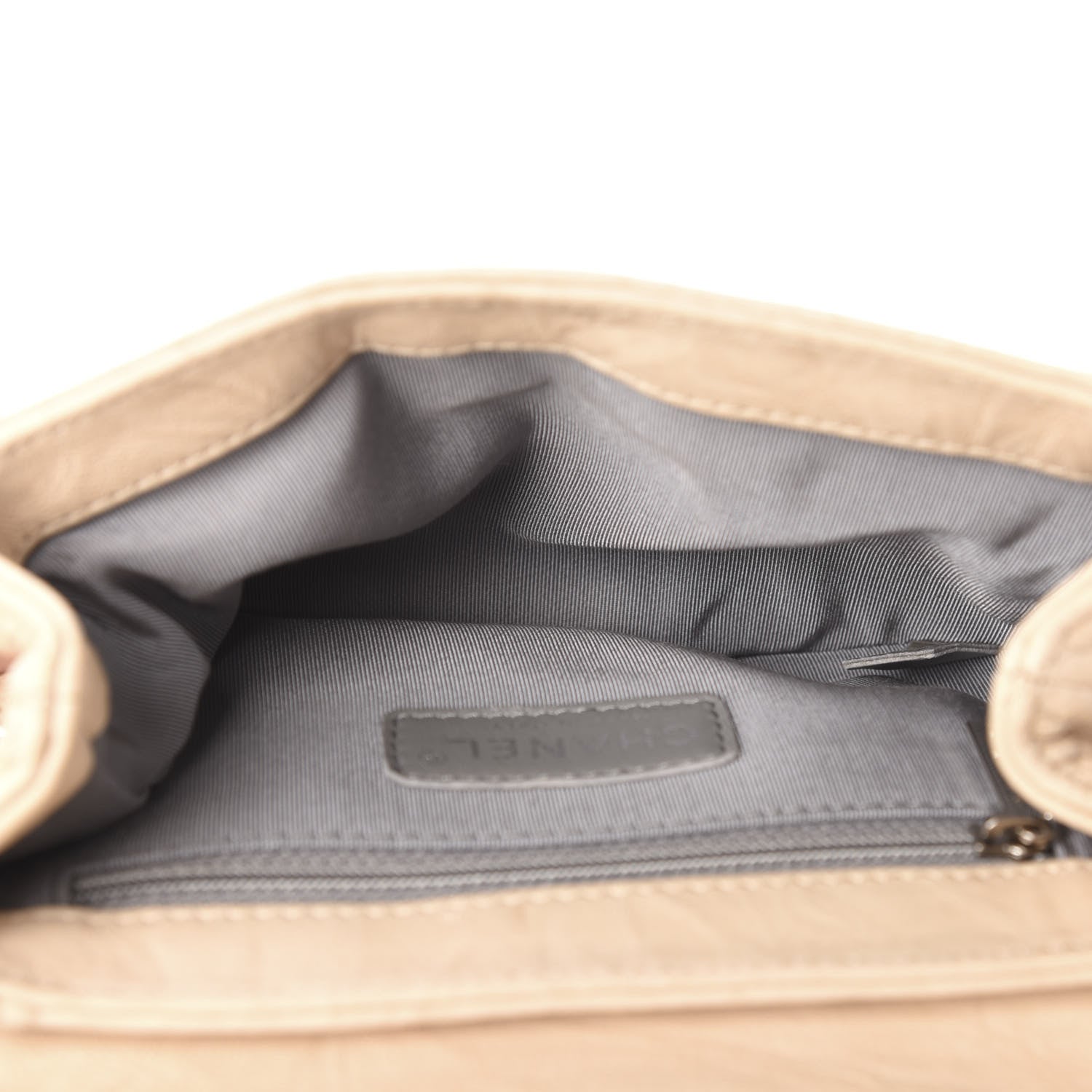 Chanel Washed Lambskin Quilted Mini Chain Around Flap Beige 5 of 11