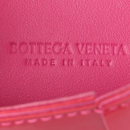 Bottega Veneta Metallic Patent Calfskin Maxi Intrecciato Extra Mini Cassette Crossbody Bag Pink 6 of 10