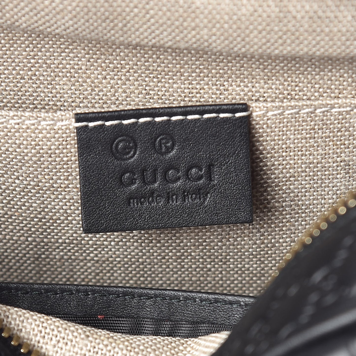 Microguccissima Mini Bree Messenger Bag Black