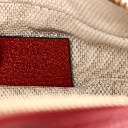 Gucci Pebbled Calfskin Small Soho Disco Bag Vibrant Red 7 of 10