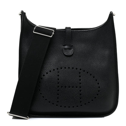 Hermes Taurillon Clemence Evelyne III PM Black 1 of 9