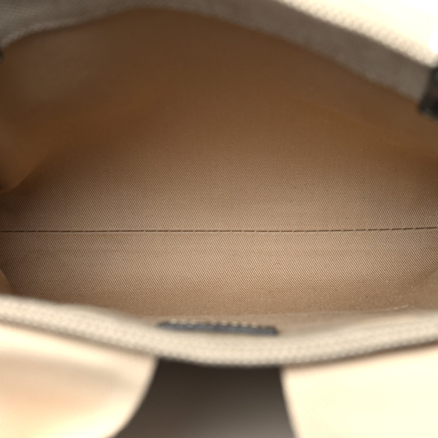 Cotton Calfskin Small Woody Ribbon Tote With Strap White Navy