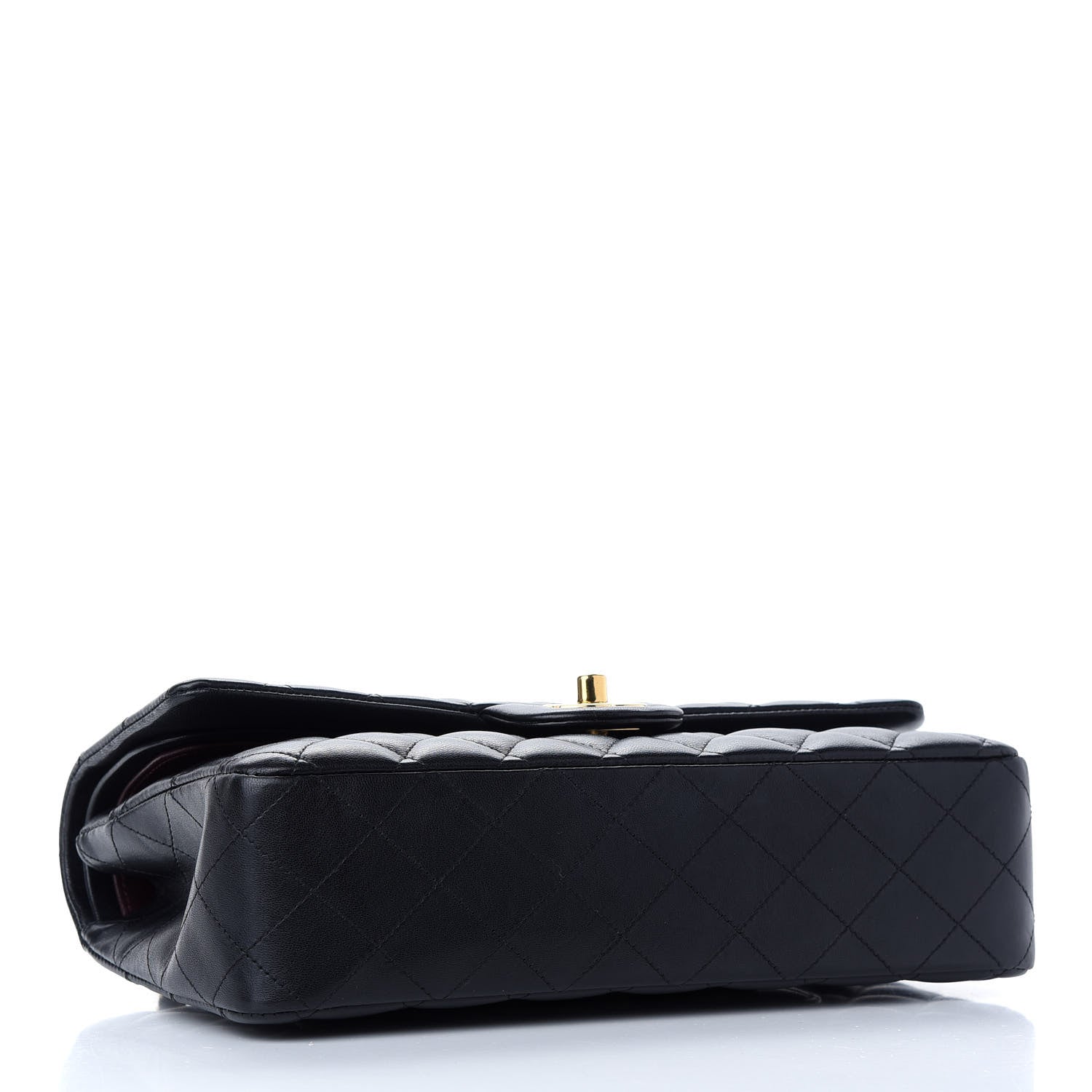 Chanel Lambskin Quilted Medium Double Flap Black 4 of 9