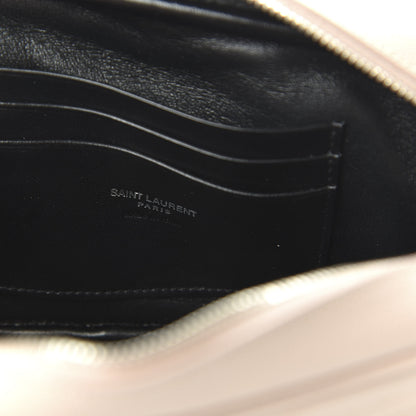 Saint Laurent Grain De Poudre Matelasse Monogram Mini Lou Camera Bag Pale Blush 8 of 11
