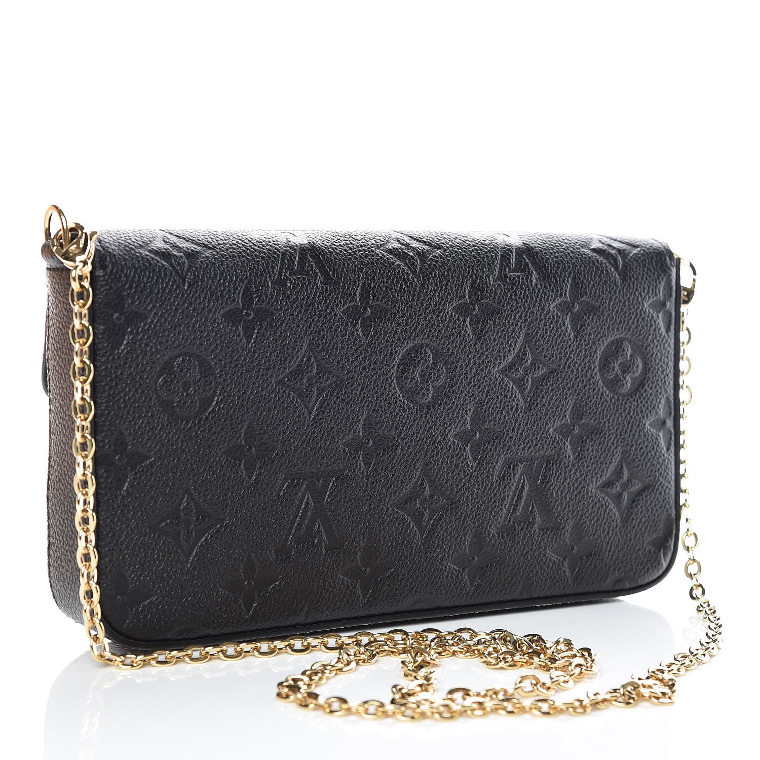 Louis Vuitton Empreinte Pochette Felicie Chain Wallet Black 4 of 12