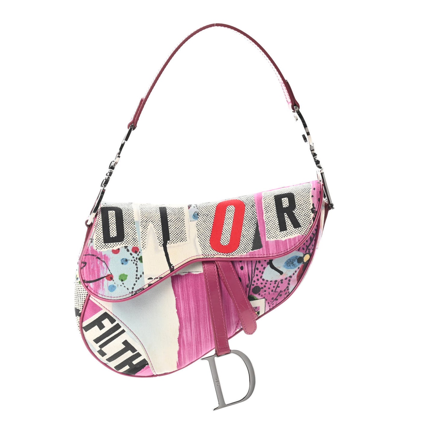 Canvas Filth Saddle Bag Multicolor