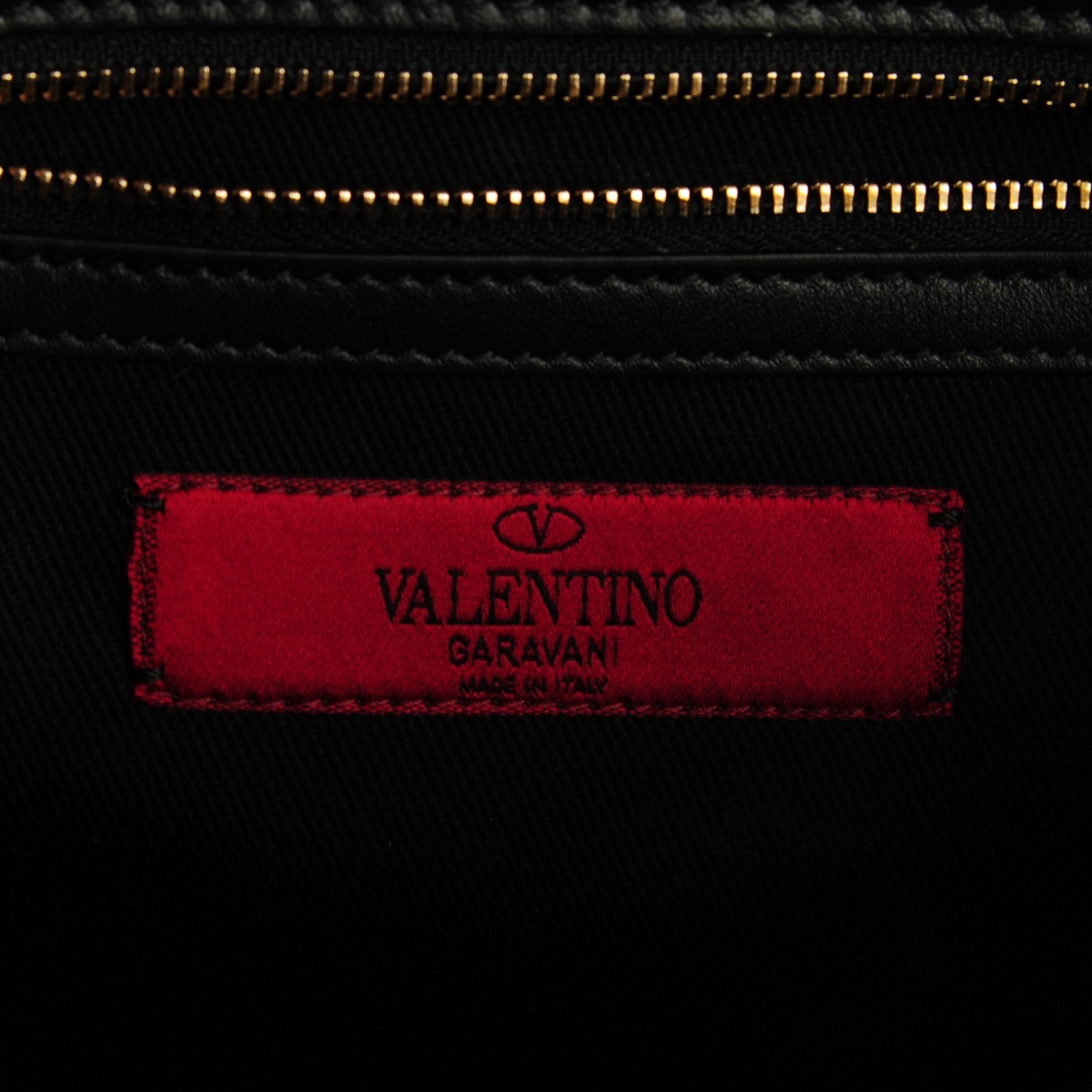 Valentino Garavani Vitello Medium Glam Lock Rockstud Flap Black 6 of 7