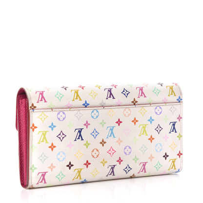 Louis Vuitton Monogram Multicolor Sarah Wallet NM White Eglantine 3 of 6