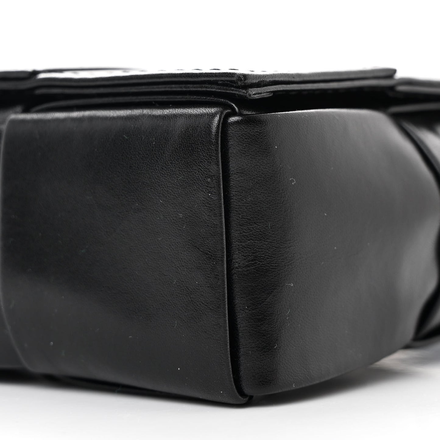 Lambskin Maxi Intreccio Candy Cassette Crossbody Bag Black