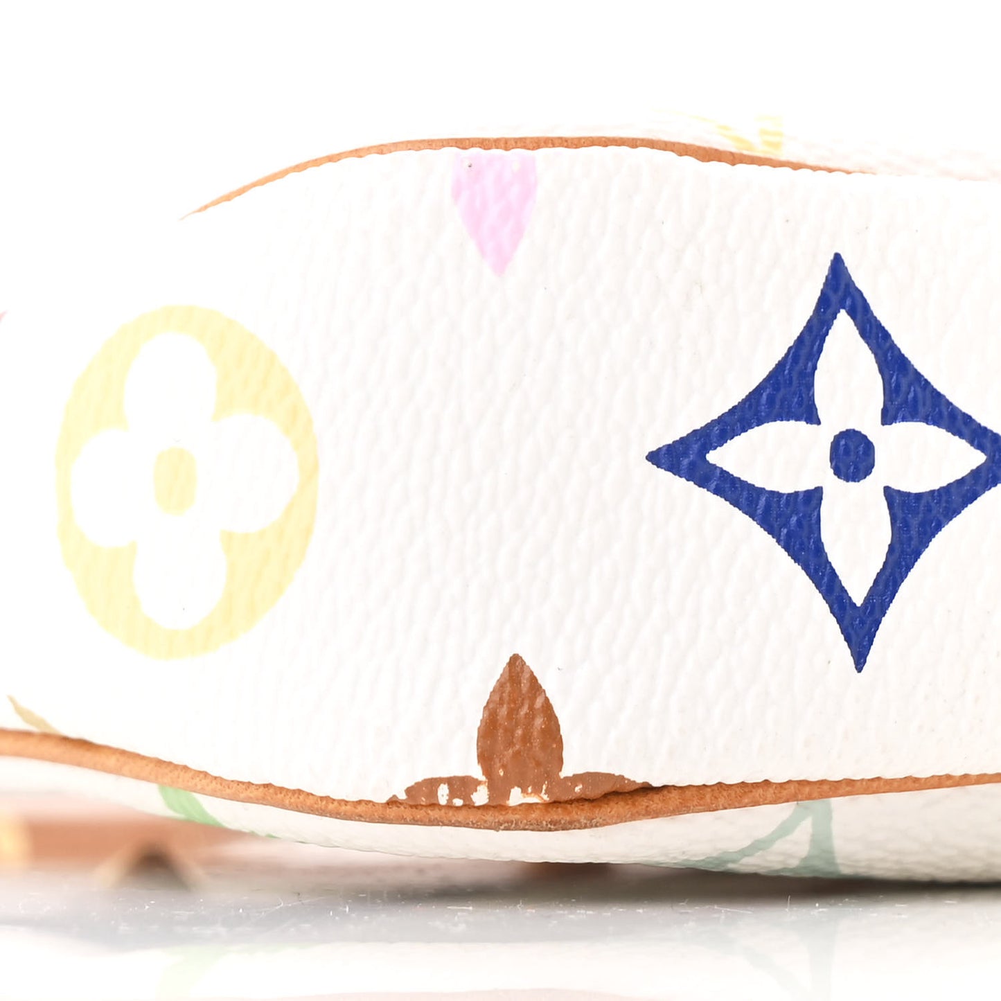 Monogram Multicolor Pochette Accessories White