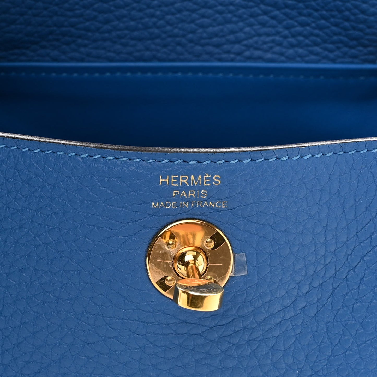 Taurillon Clemence Mini Lindy 20 Bleu Zellige