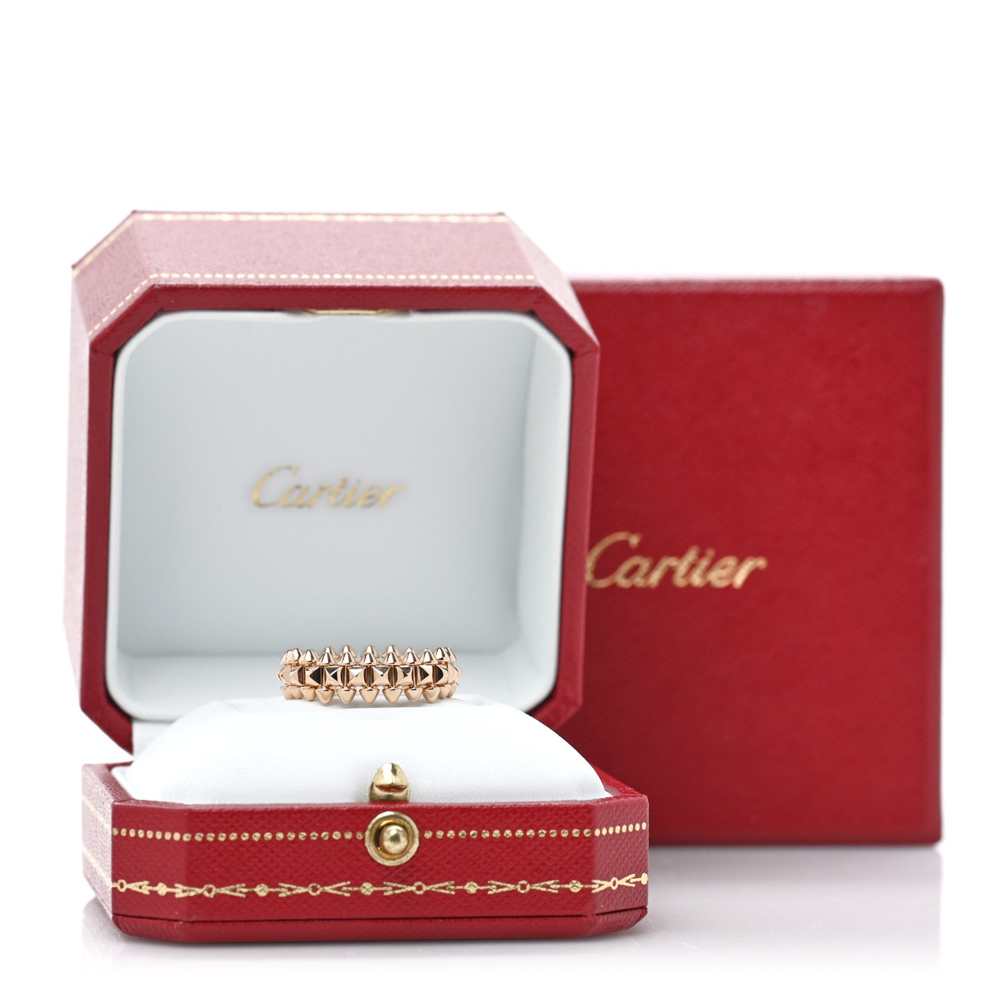 18K Pink Gold SM Clash De Cartier Ring 52 6