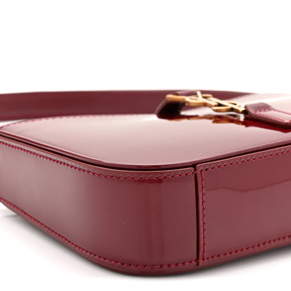 Saint Laurent Patent Calfskin Le 5 A 7 Mini Hobo Red Grenat 8 of 9