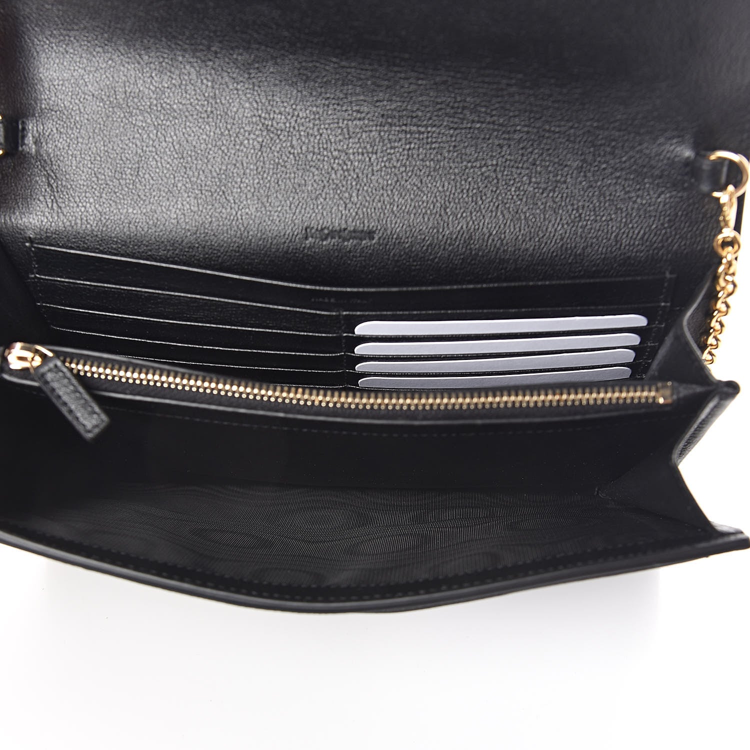Saint Laurent Calfskin Monogram Belle de Jour Chain Clutch Black 5 of 9