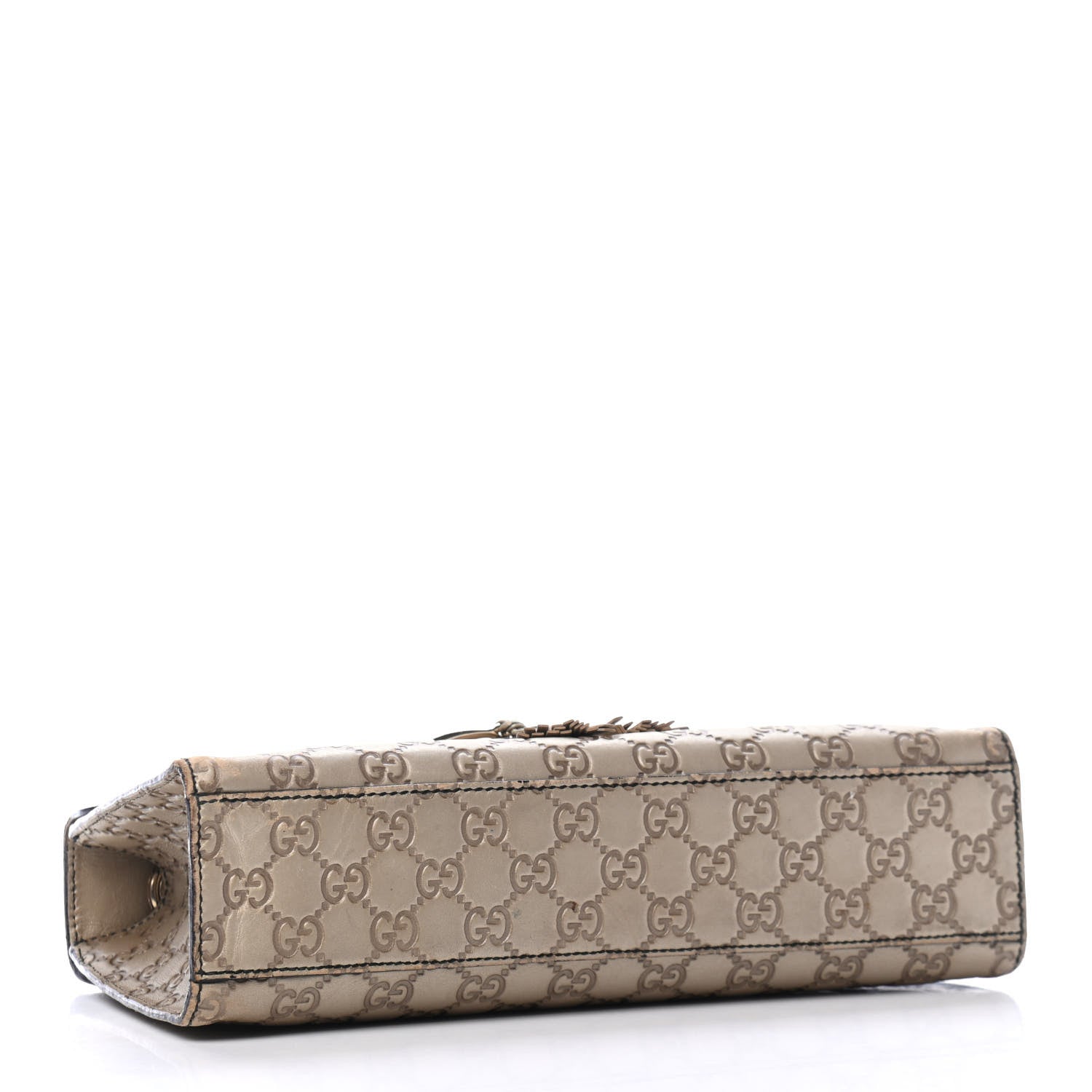 Gucci GG Shine Guccissima Medium Emily Chain Shoulder Bag Gold 3 of 6