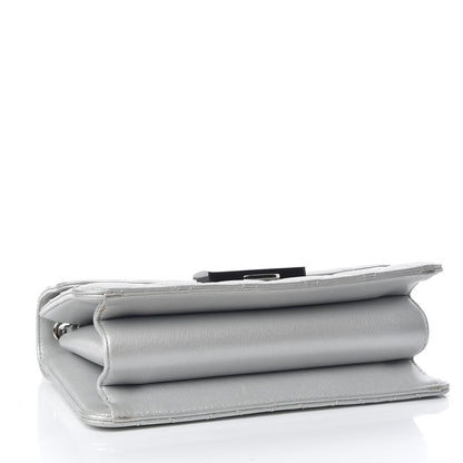 Chanel Metallic Sheepskin Quilted Beauty Lock Flap Silver 4 of 14