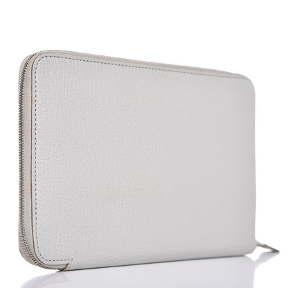 Hermes Chevre Mysore Azap GM Combined Wallet Gris Pale 3 of 11