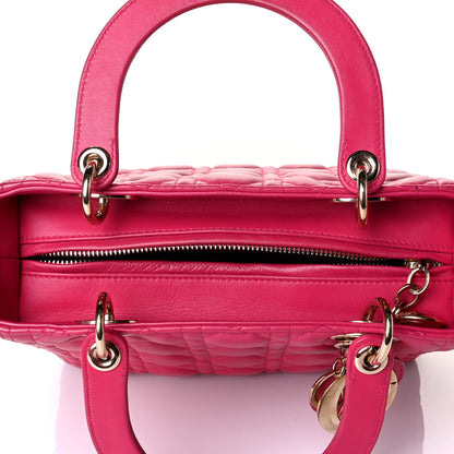 Christian Dior Lambskin Cannage Medium Lady Dior Pink 1 of 7