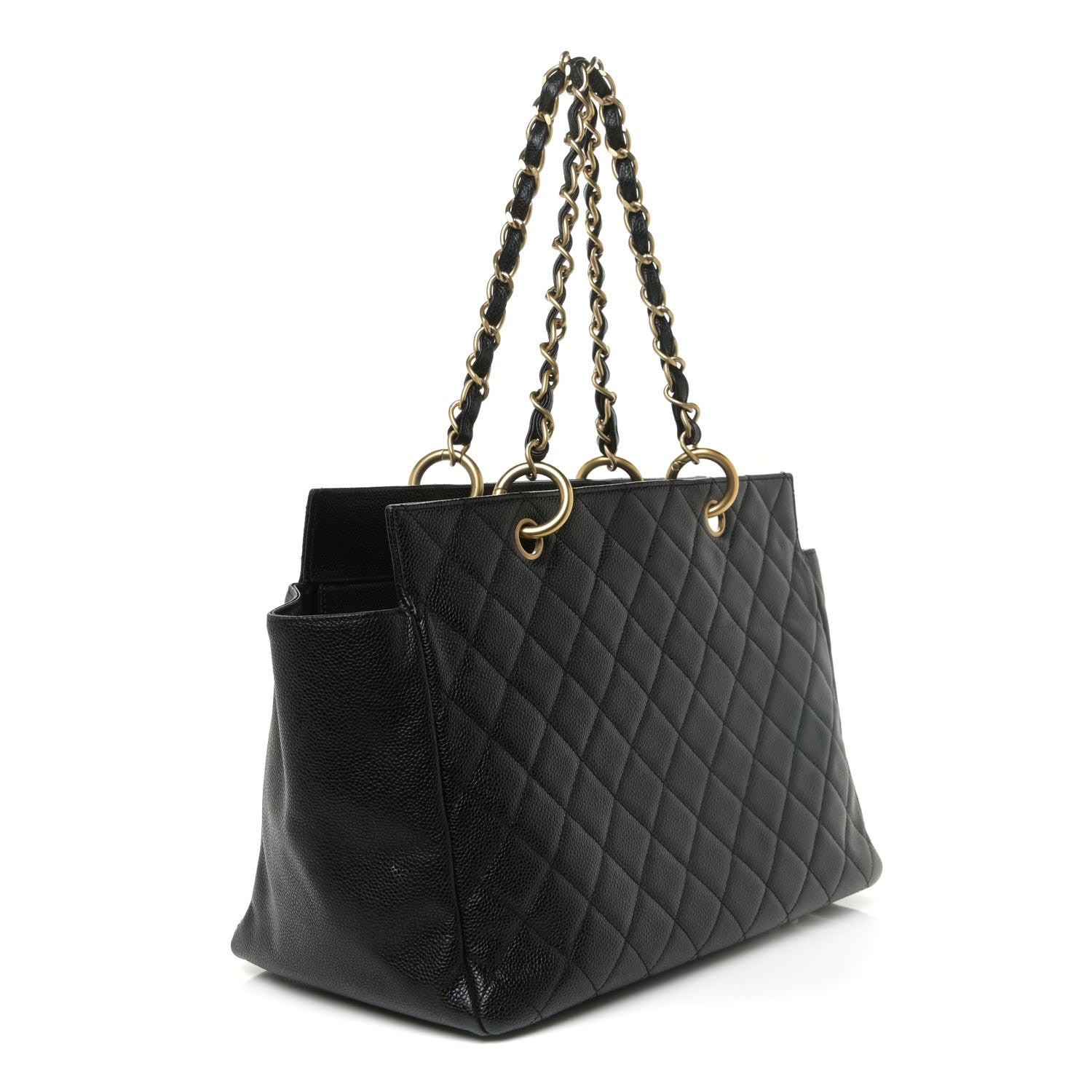 Chanel Caviar Quilted Grand Timeless Tote GTT Black 3 of 17