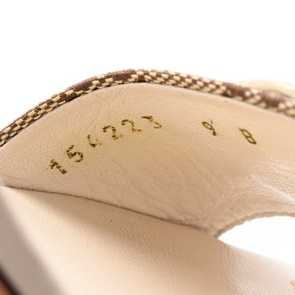 Gucci Monogram Bamboo Horsebit Sandals 9 Off White 9 of 11