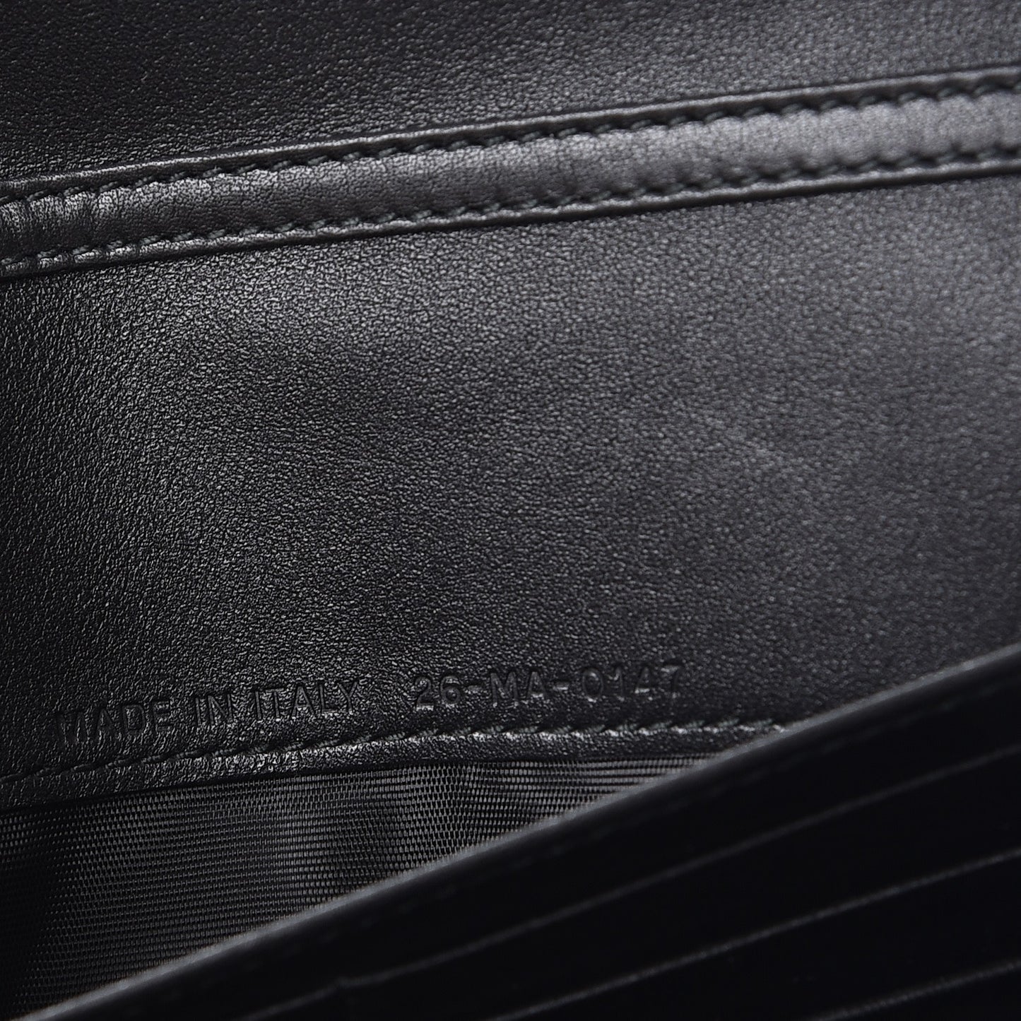 Calfskin J'adior Croisiere Chain Wallet Black