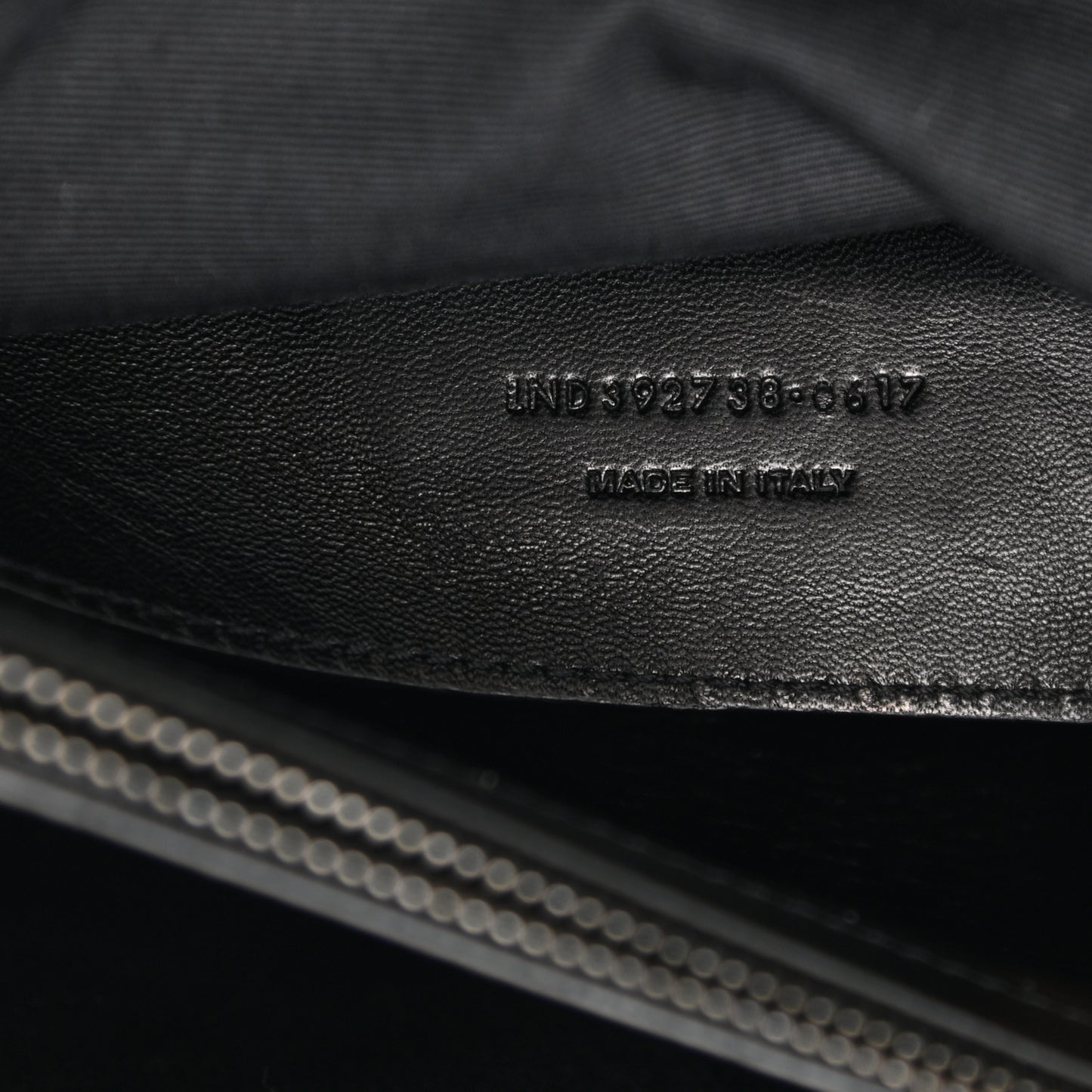 Cracked Shiny Calfskin Matelasse Chevron Monogram Large College Satchel Black