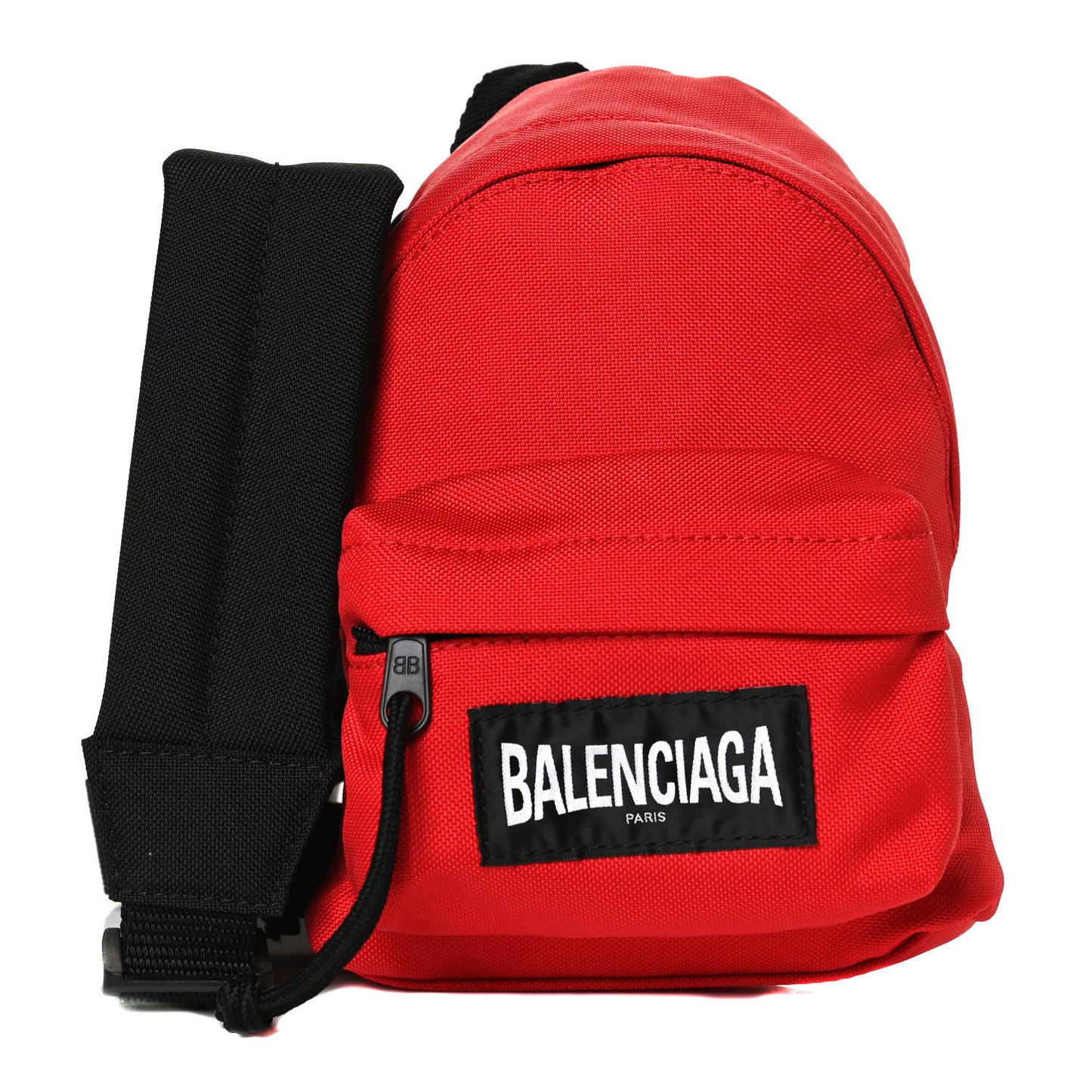 Recycled Casual Nylon Mini Oversized Backpack Bright Red