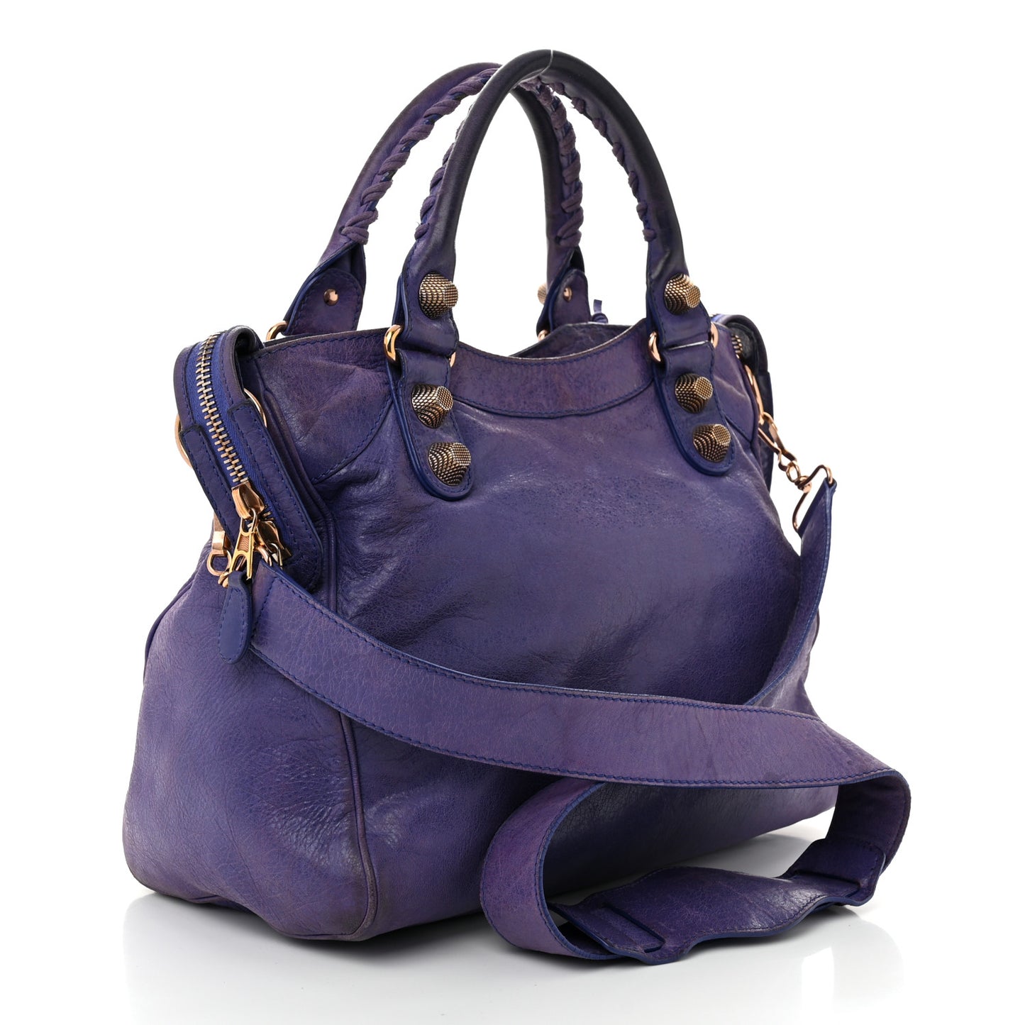 Agneau Giant 21 Rose Gold Hardware Velo Bleu Lavande