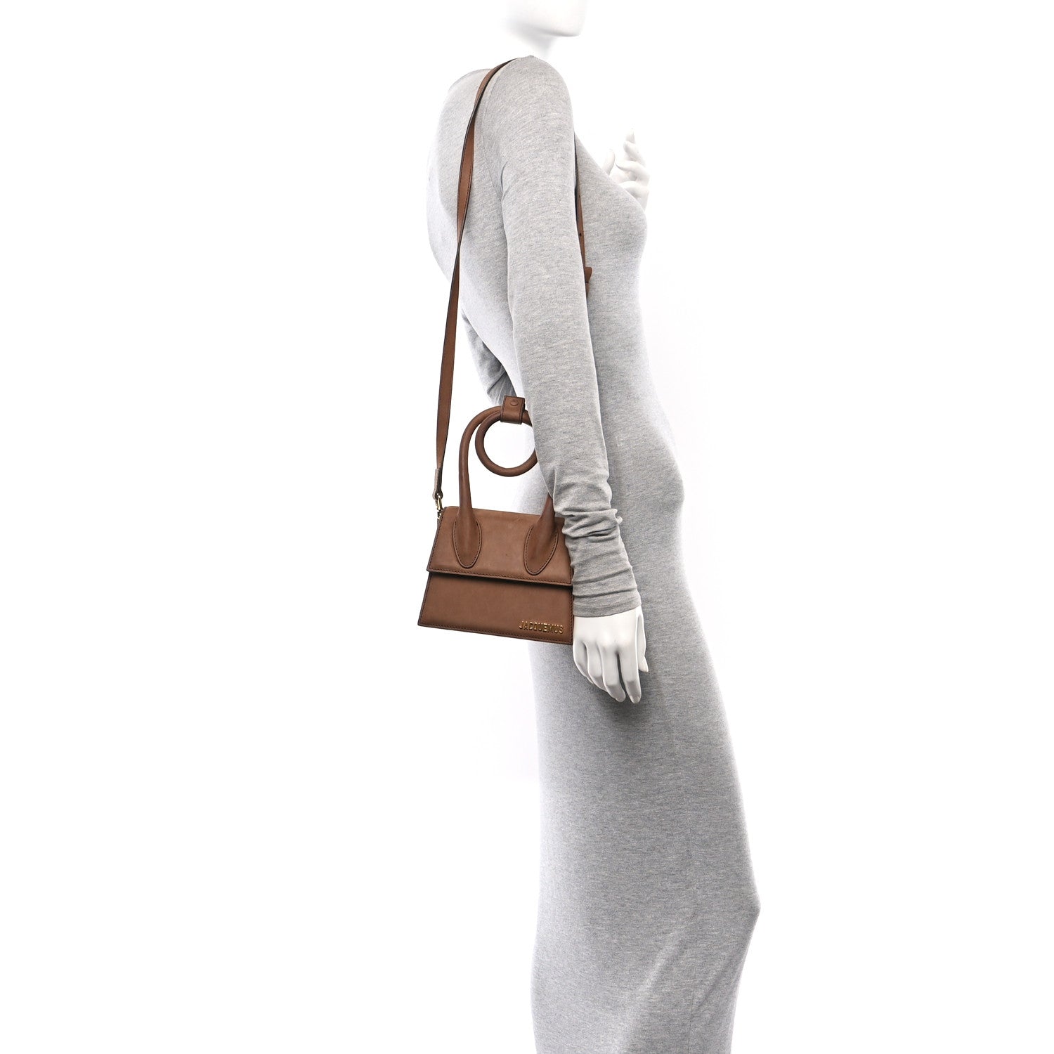 Jacquemus Suede Le Chiquito Noeud Brown 2 of 11