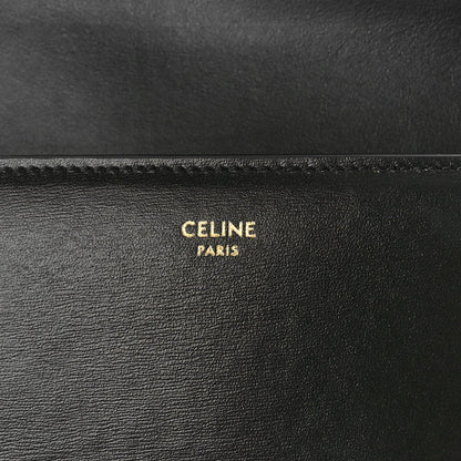 Celine Shiny Calfskin Triomphe Margo Wallet on Chain Black 6 of 9