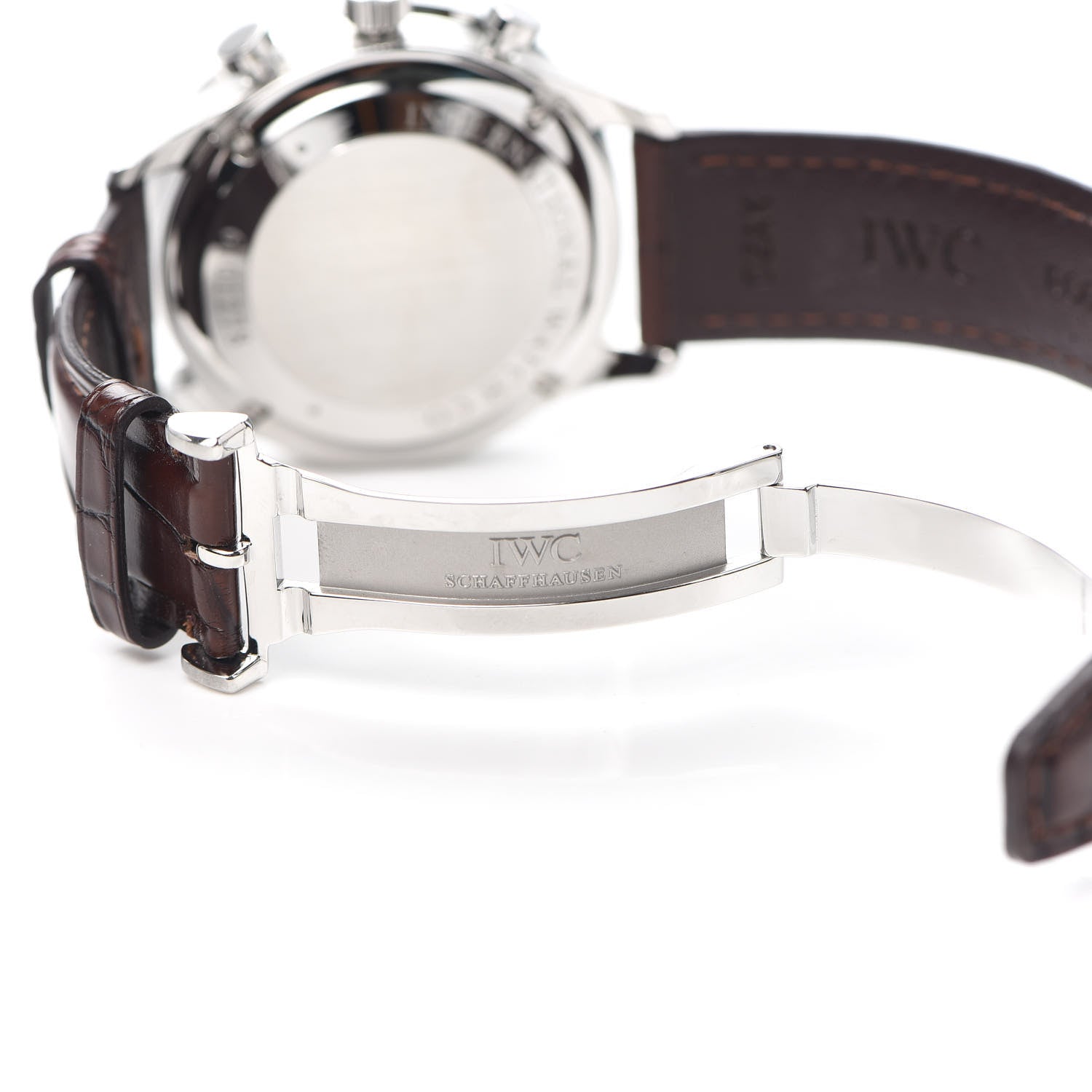 IWC Stainless Steel Alligator 40.9mm Portugieser Chronograph Automatic Watch IW371445 5 of 6