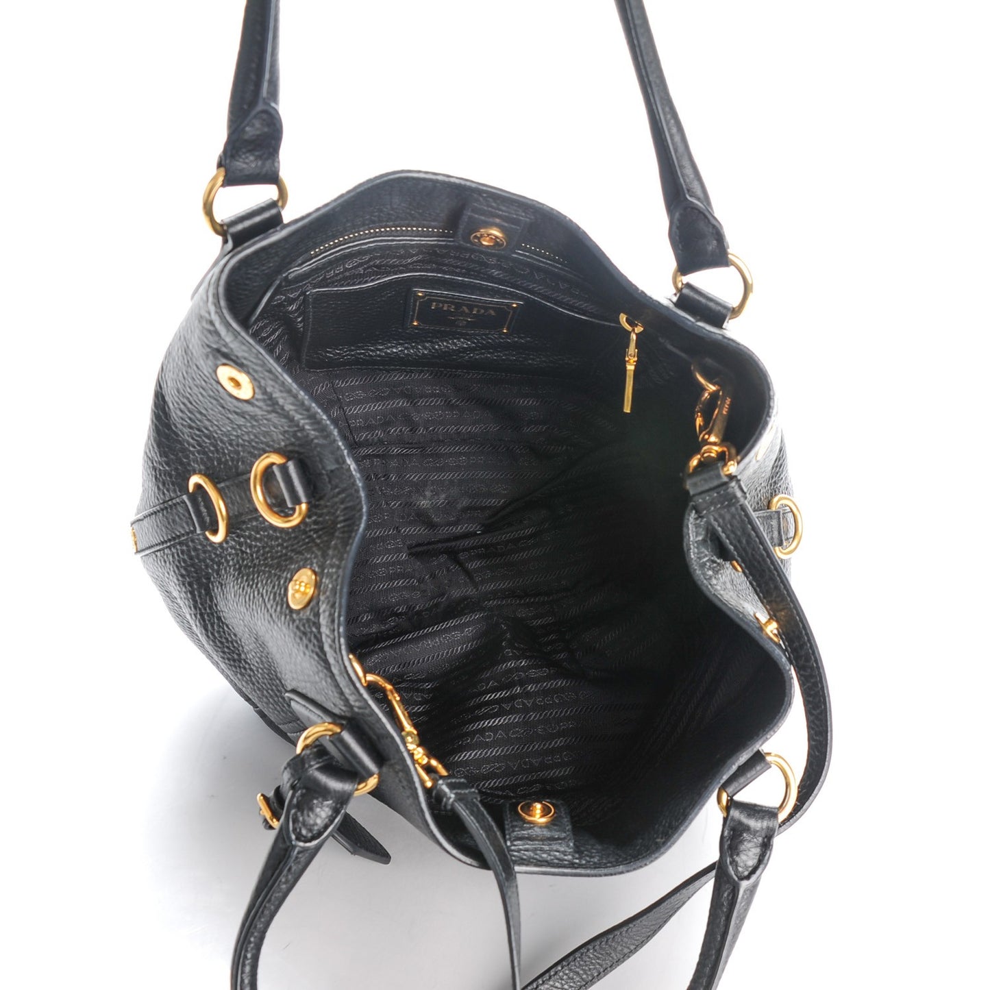 Vitello Daino Tote Nero Black