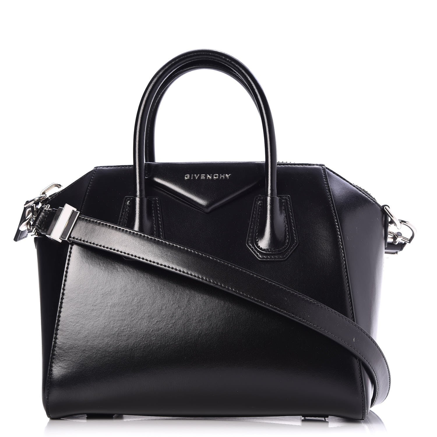 Givenchy Shiny Lord Calfskin Small Antigona Black 1 of 8
