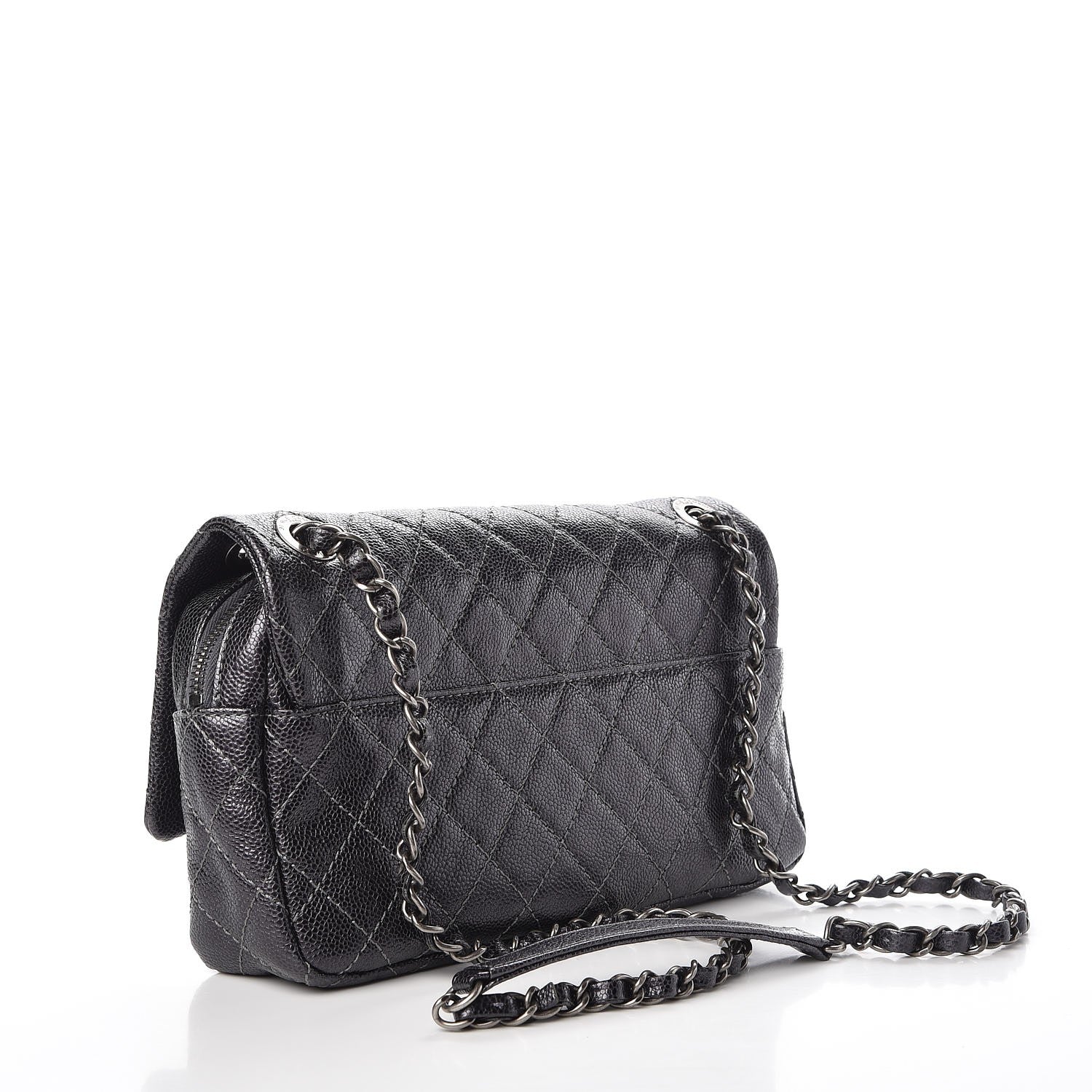Chanel Iridescent Caviar Quilted Large Chic Flap Purple 3 of 7