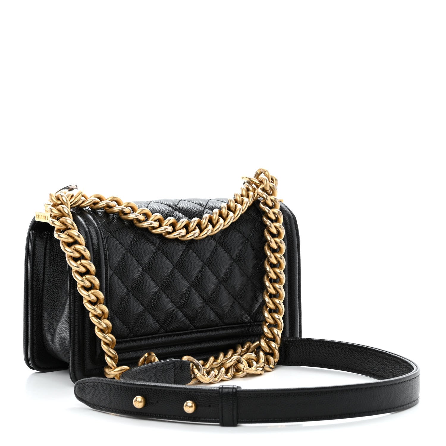 Chanel Caviar Quilted Small Boy Flap Black 2 of 11
