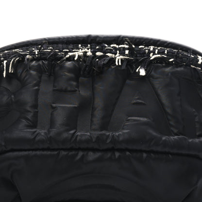 Chanel Nylon Tweed Coco Neige Belt Bag Black 8 of 11