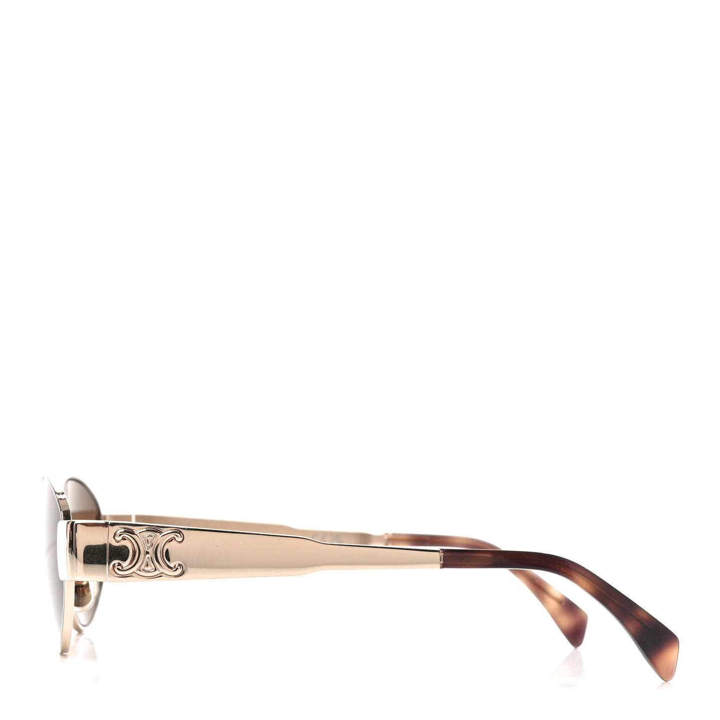 Metal Triomphe 01 Sunglasses CL40235U Rose Gold Brown